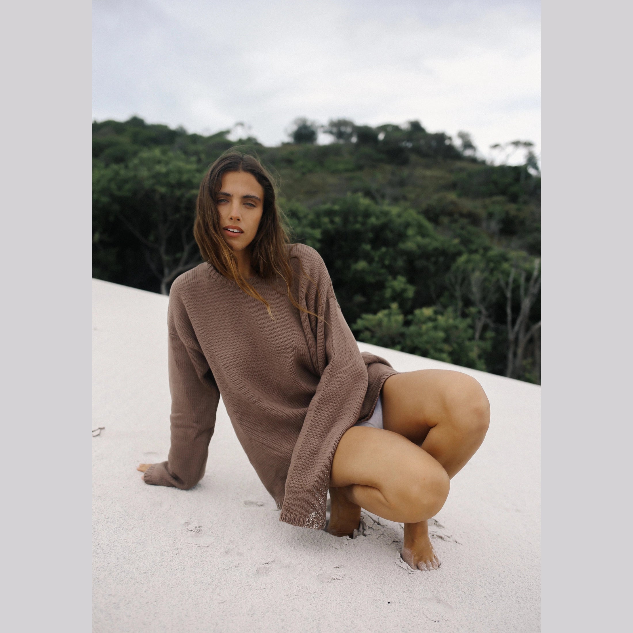 THE BARE ROAD Lucia Knit Jumper - Mocha