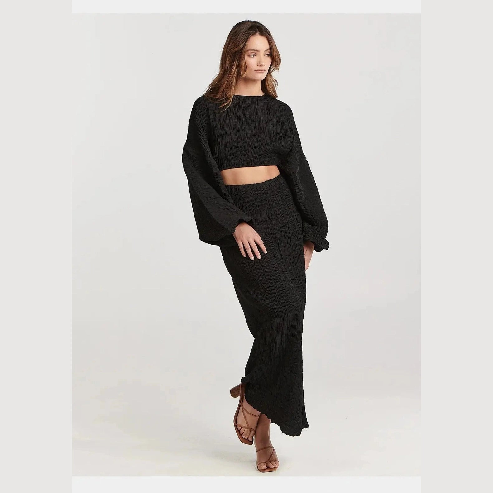 Charlie holiday aria top - black