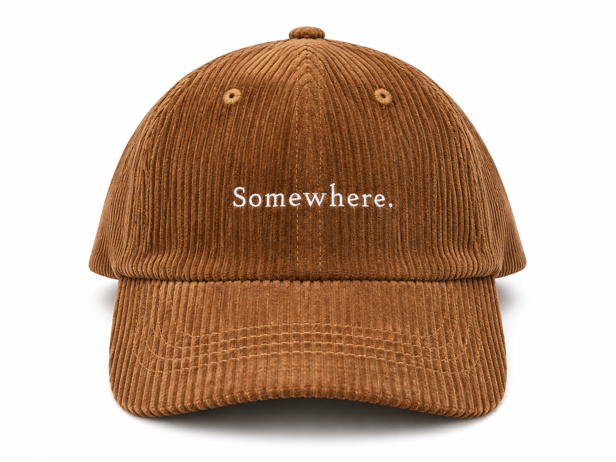 SOMEWHERE mini cord cap - Tabacco