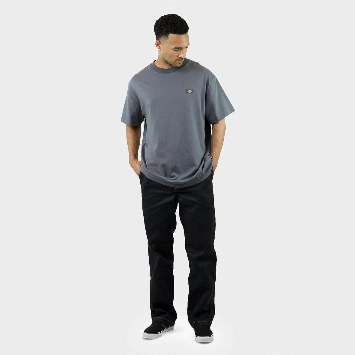 Dickies Double Double Oversized Heavy Weight Tee - Graphite
