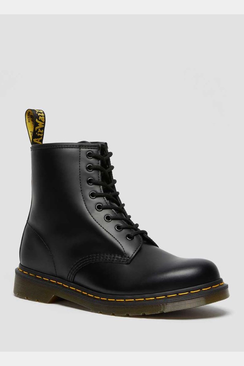 DR MARTENS 1460 8 eye boot - Black smooth