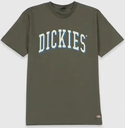 Dickies longview classic fit tee v - rinsed moss
