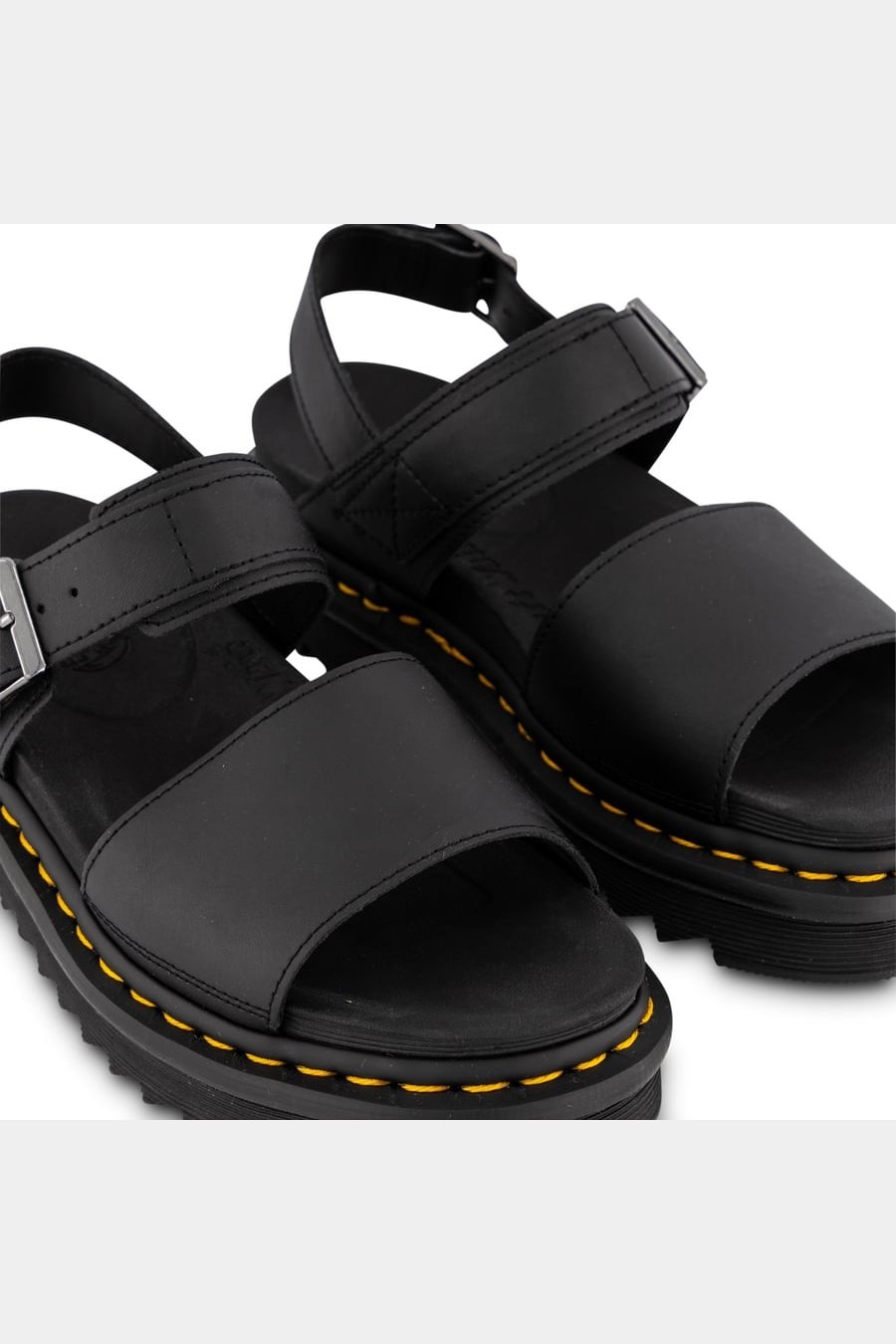 Dr martens voss single strap sandal - black hydro