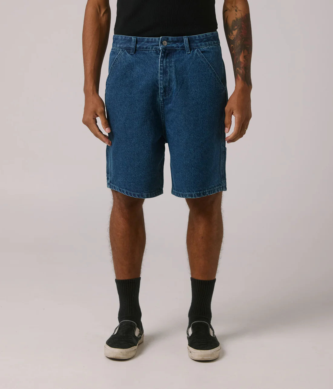 FORMER Reynolds 21" denim short - Dark blue