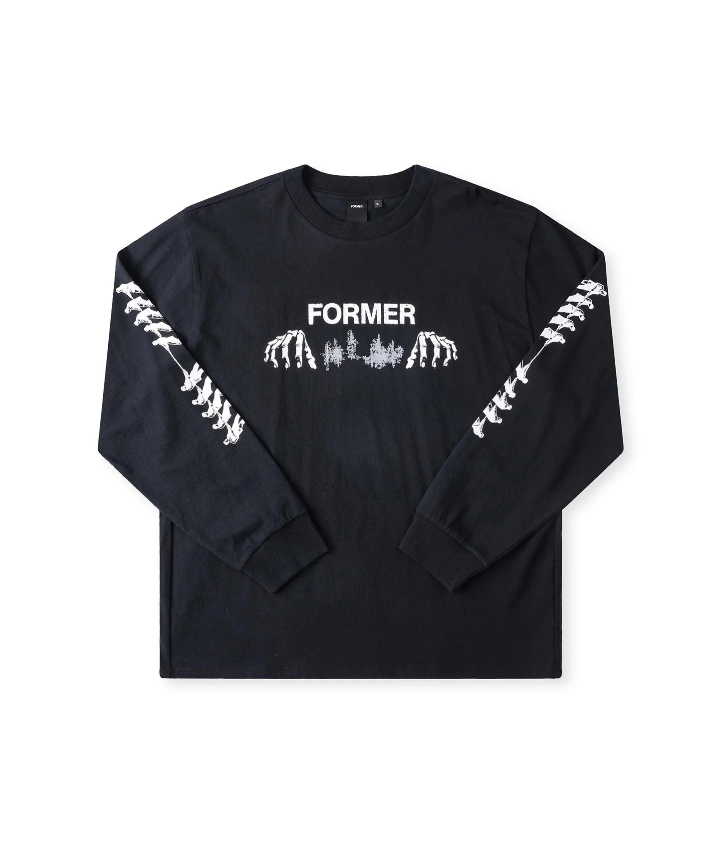 FORMER Engineered ls t-shirt - Black