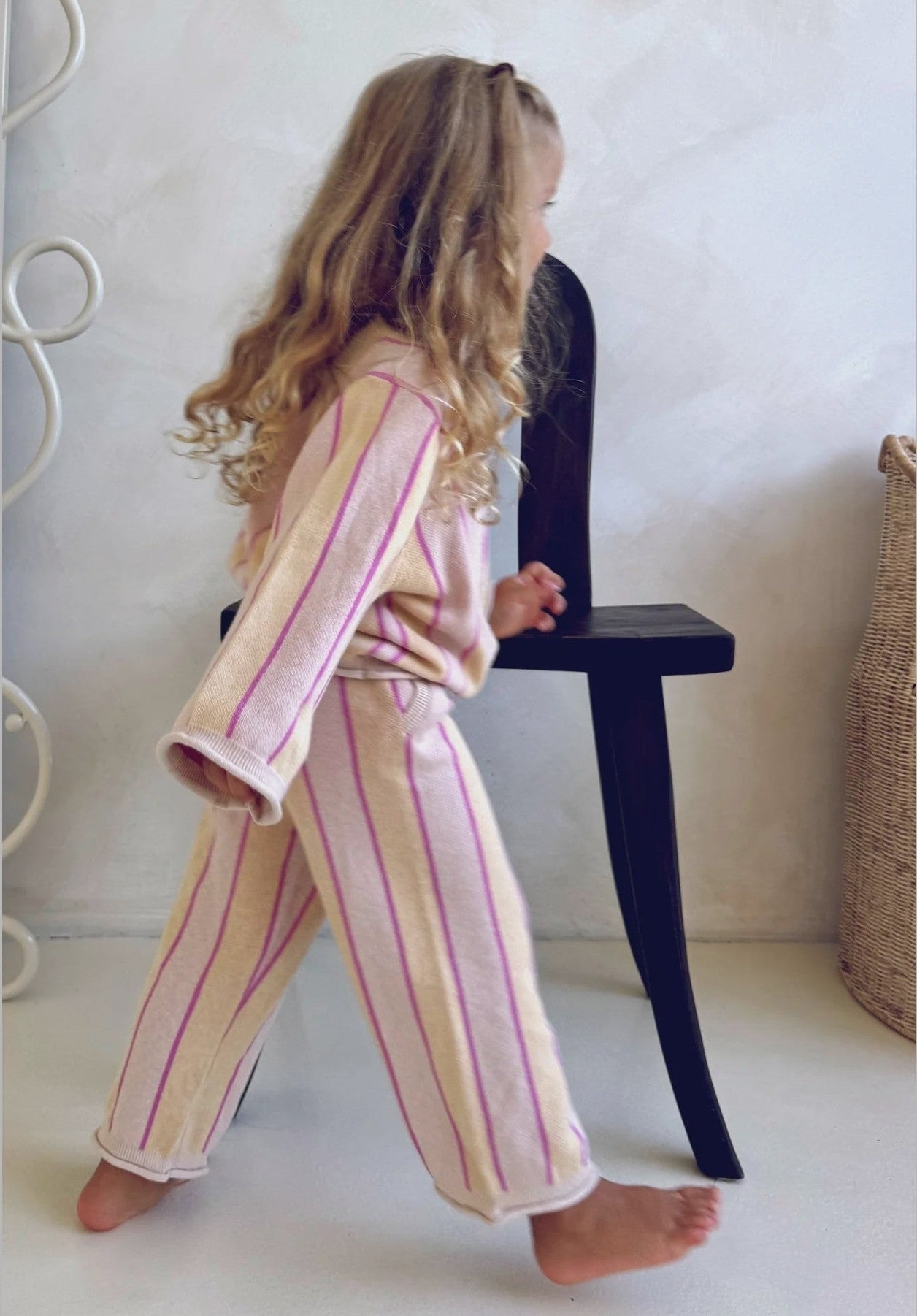 OLAS SUPPLY Haze mini knit pant - Sunlight stripe