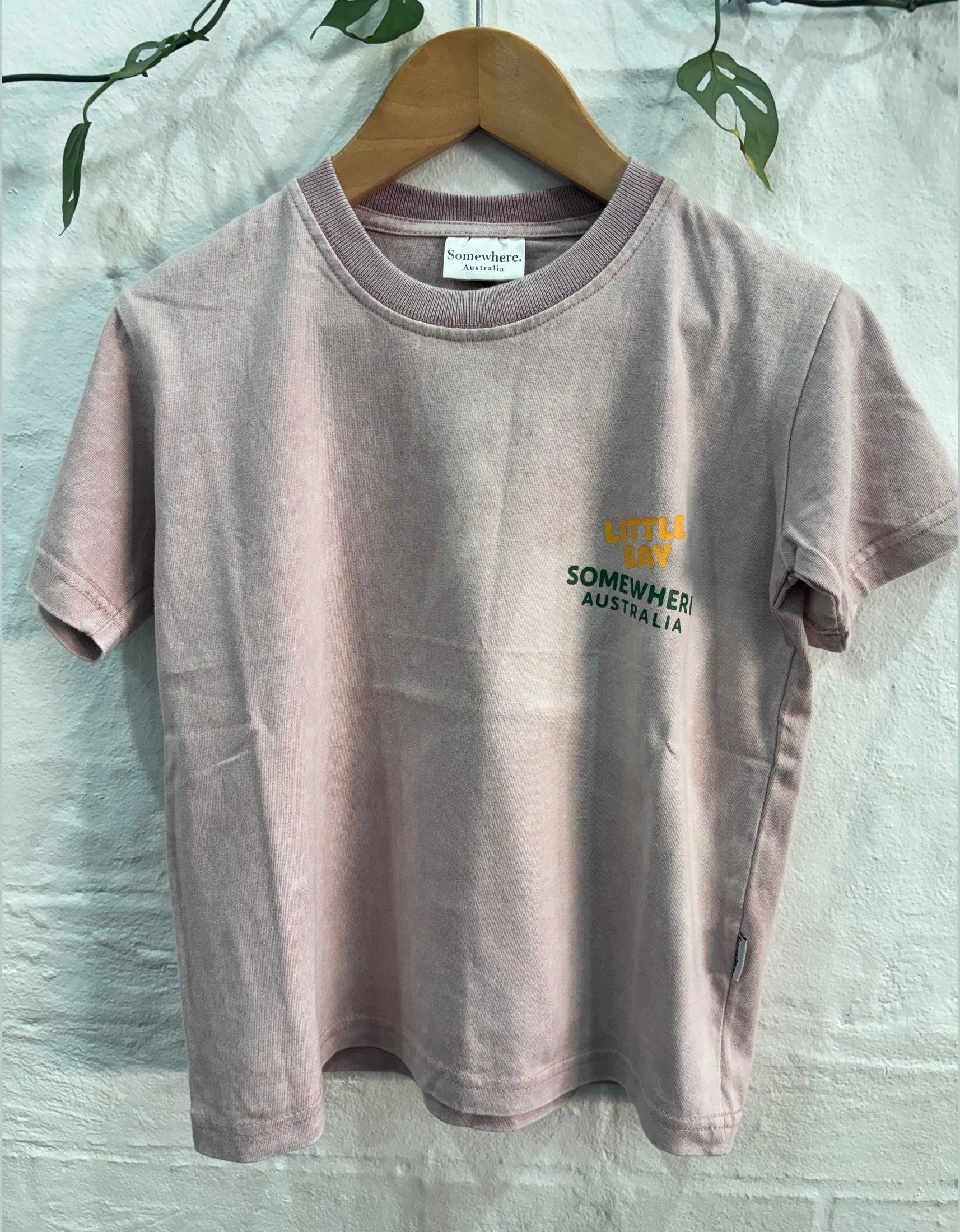 SOMEWHERE MINI. Little bay tee - Dusty pink