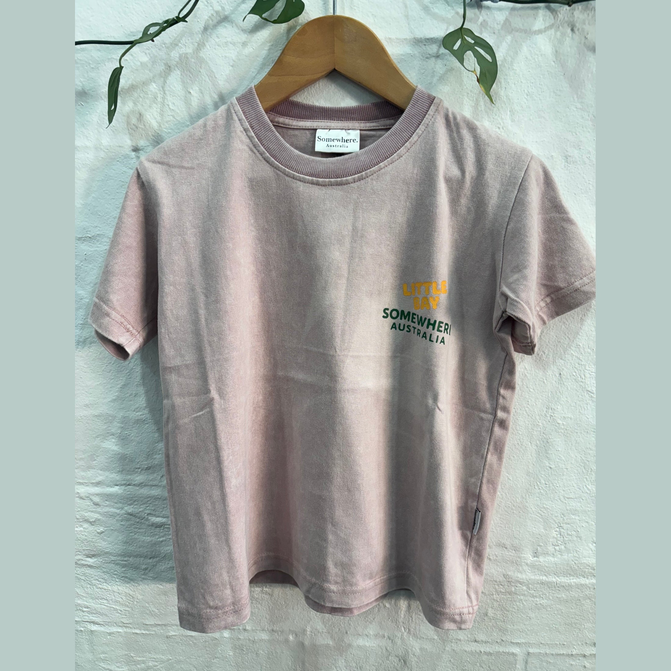 SOMEWHERE MINI. Little bay tee - Dusty pink