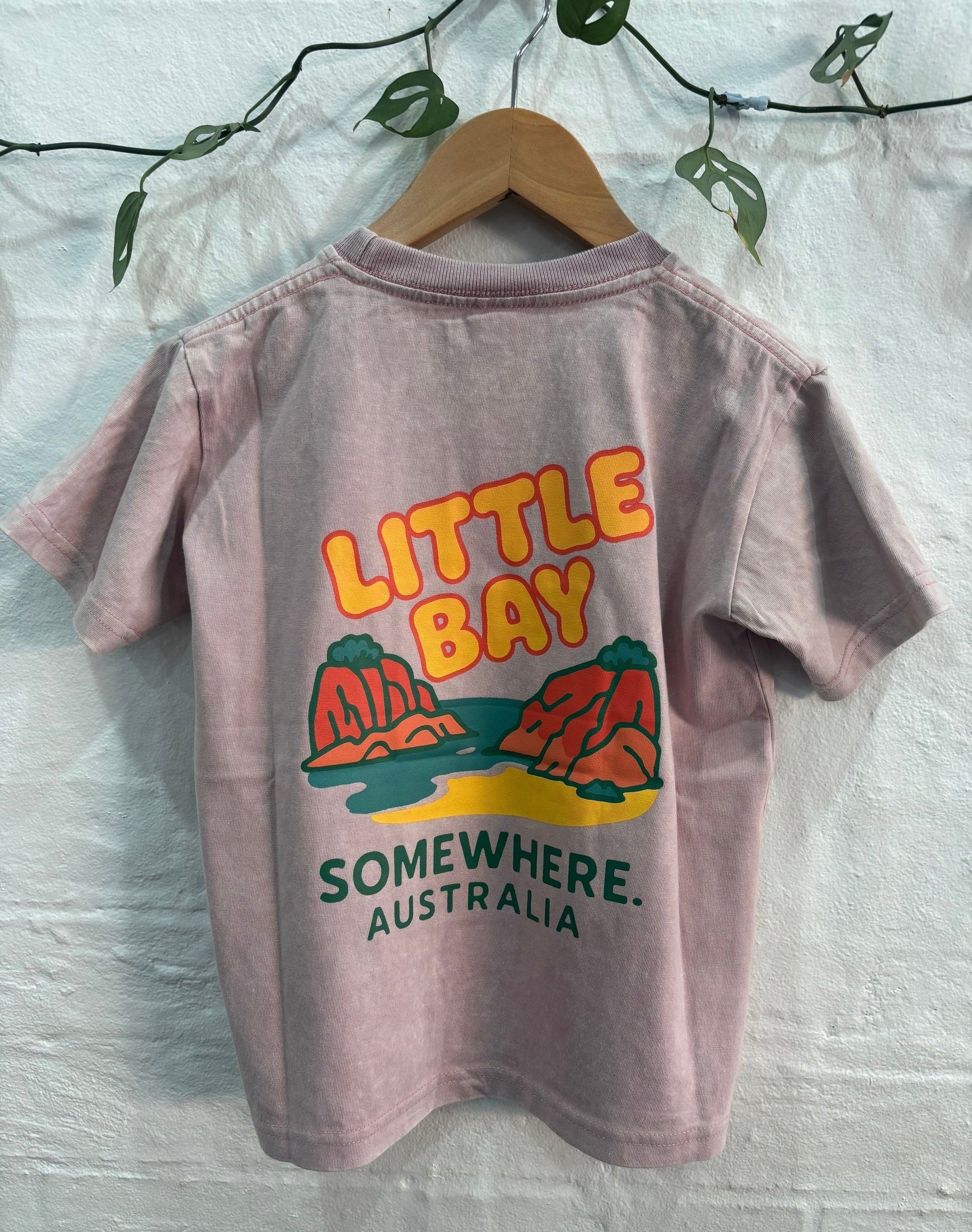 SOMEWHERE MINI. Little bay tee - Dusty pink