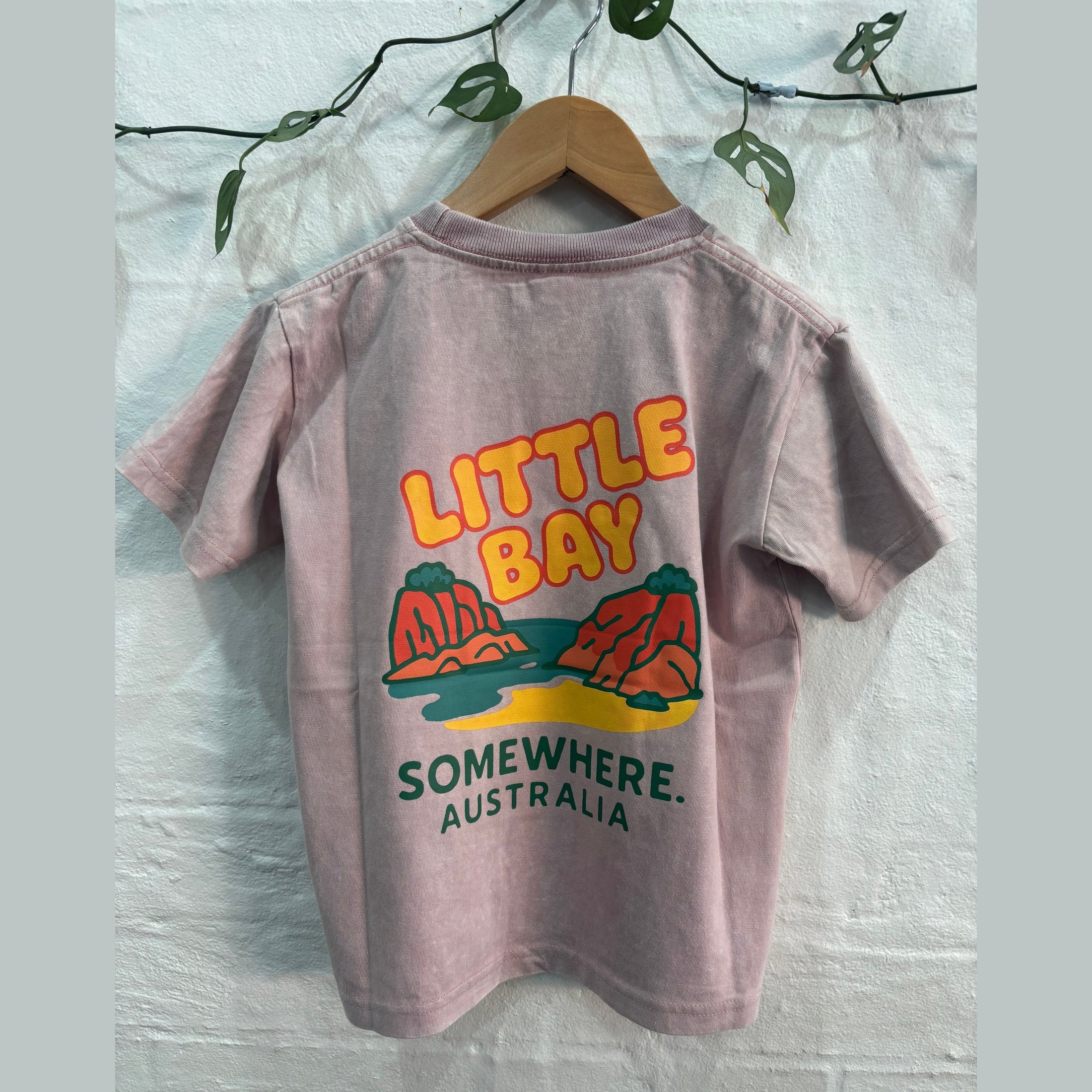 SOMEWHERE MINI. Little bay tee - Dusty pink