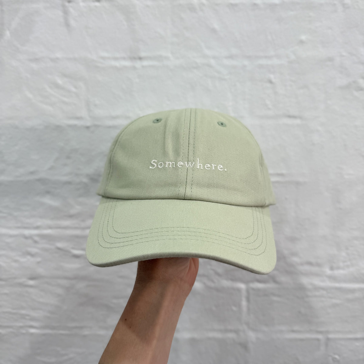 SOMEWHERE dad cap - Sage