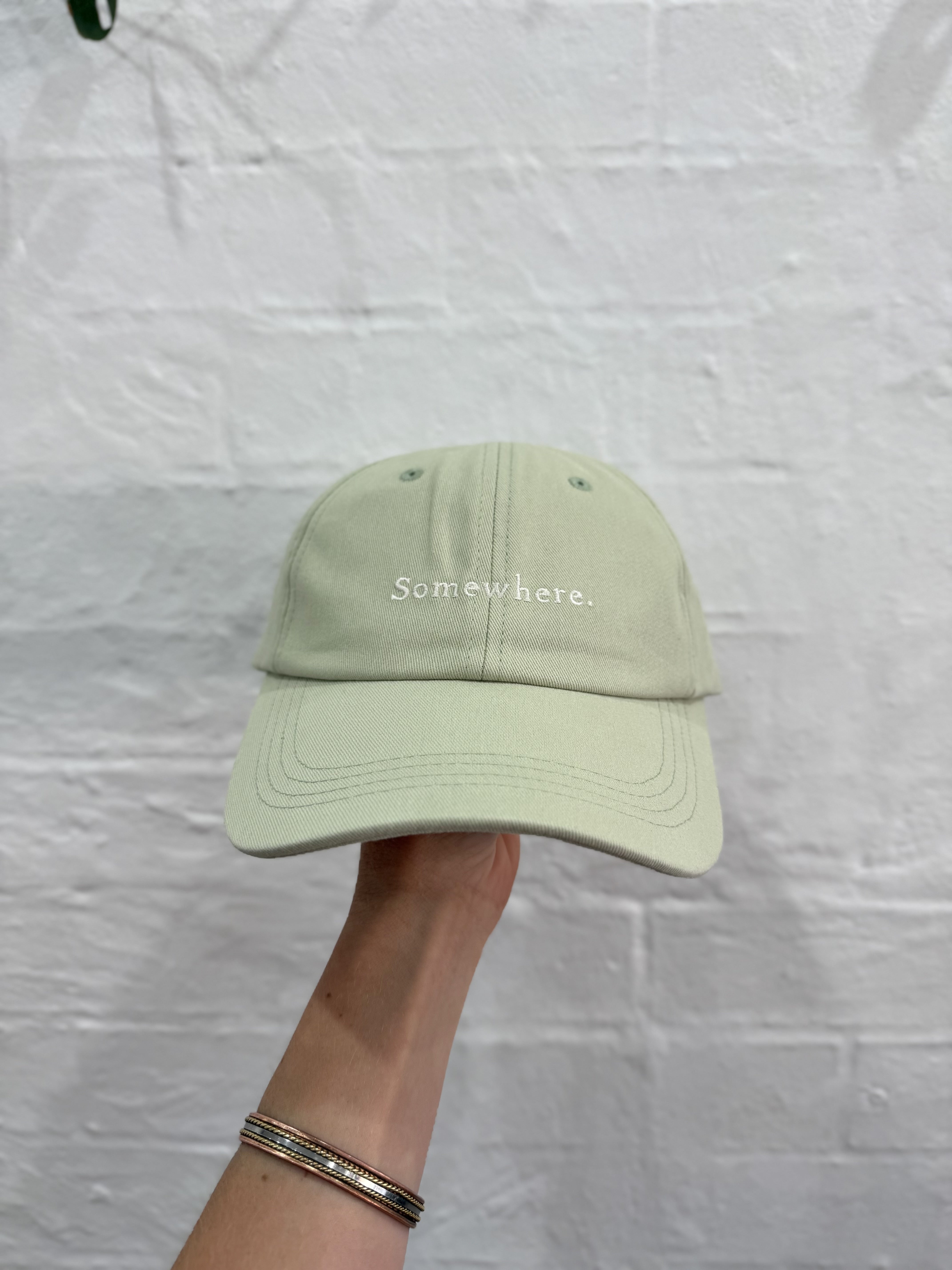SOMEWHERE dad cap - Sage