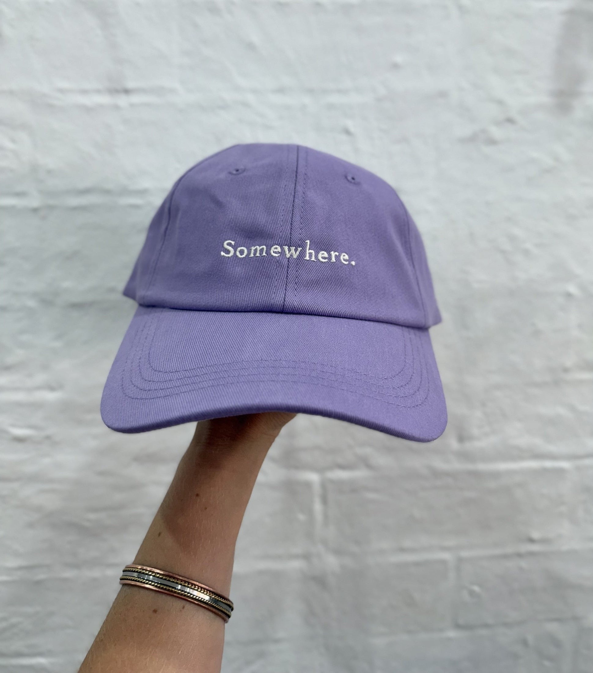 SOMEWHERE dad cap - Violet