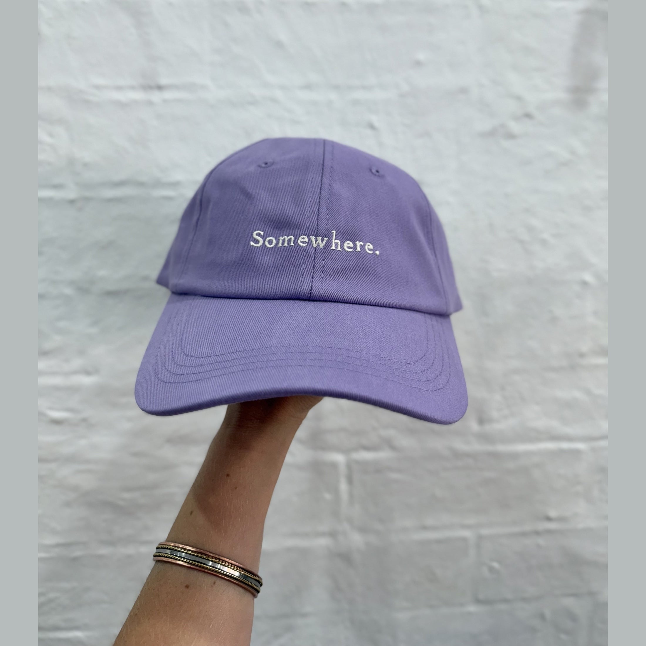 SOMEWHERE dad cap - Violet