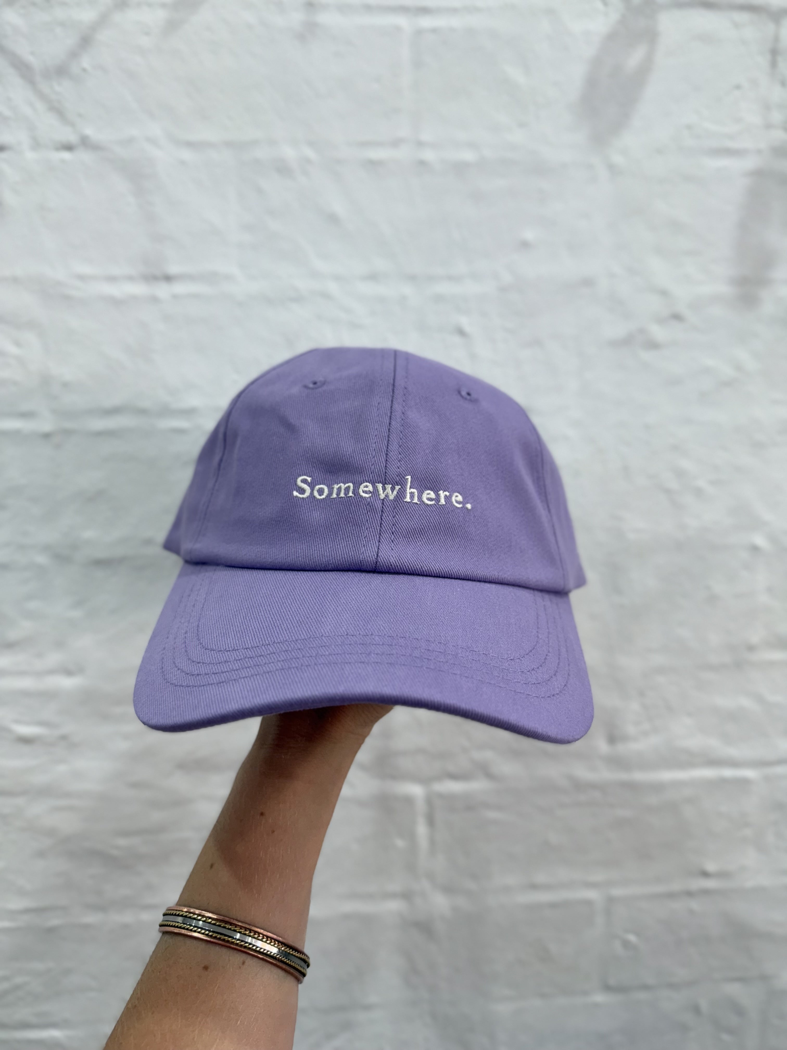 SOMEWHERE dad cap - Violet