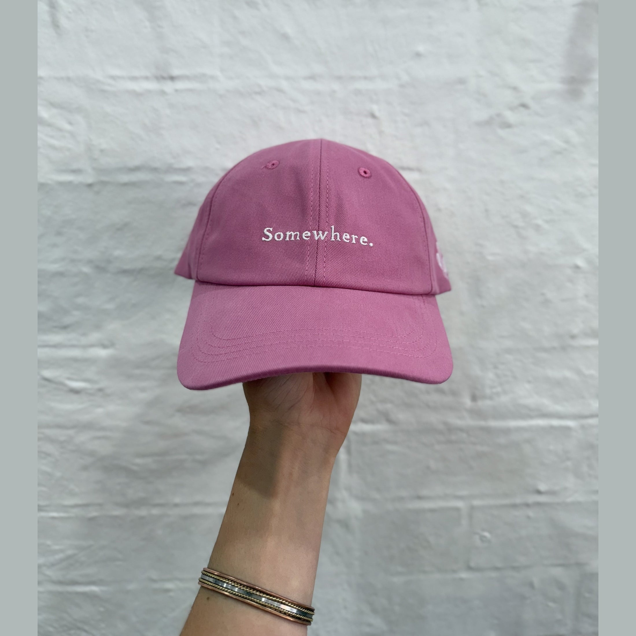 SOMEWHERE dad cap - Rose