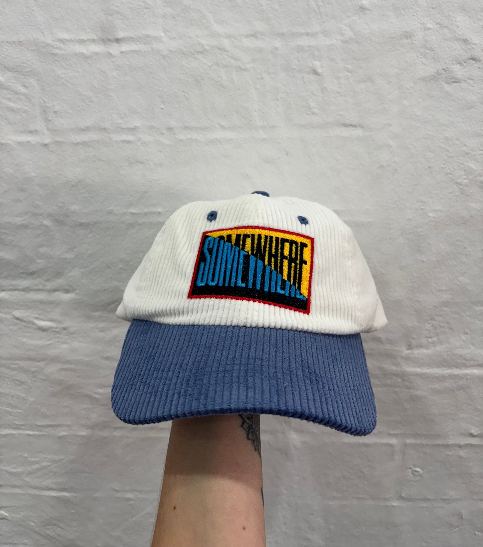 SOMEWHERE 50/50 Corduroy dad cap - Blue