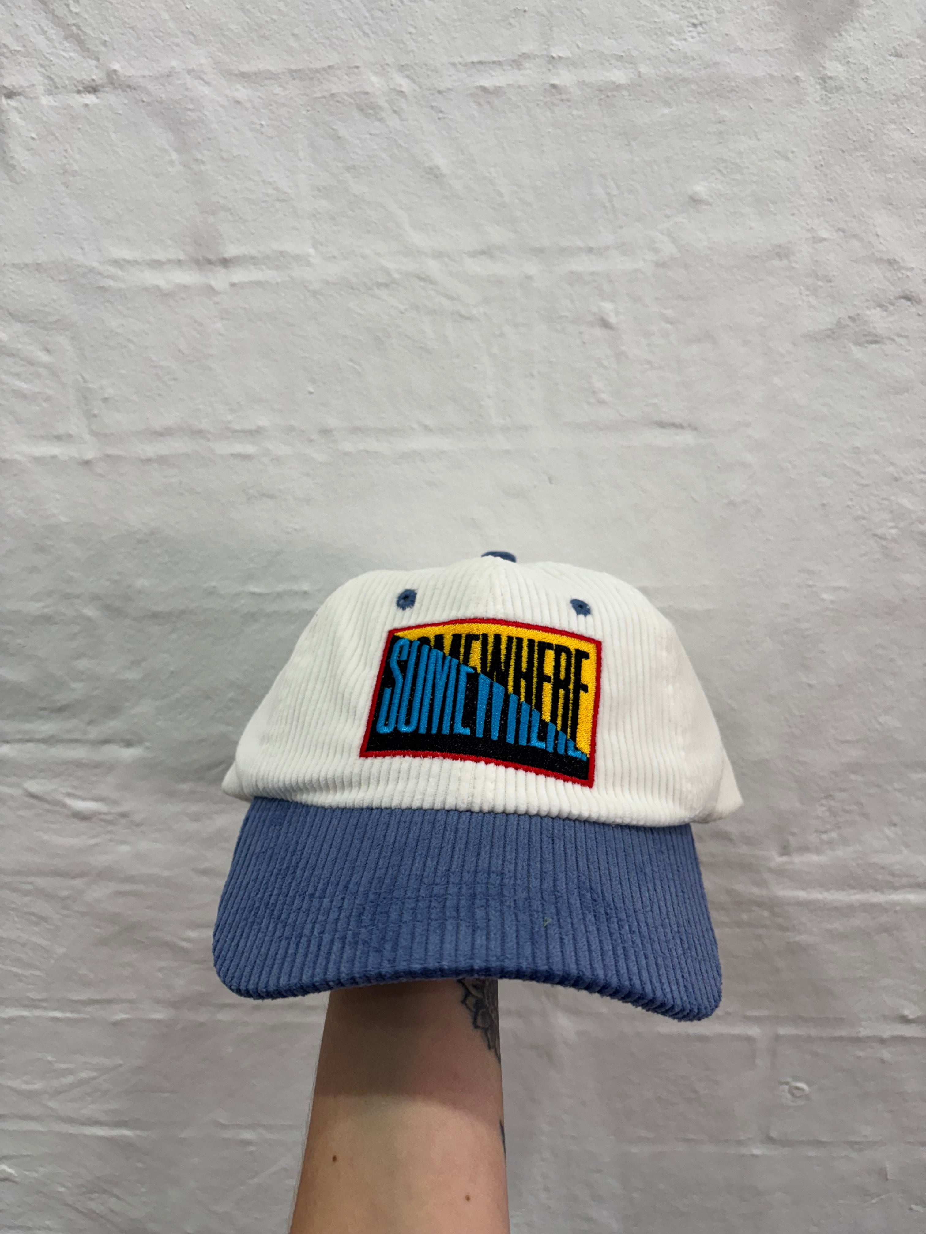 SOMEWHERE 50/50 Corduroy dad cap - Blue