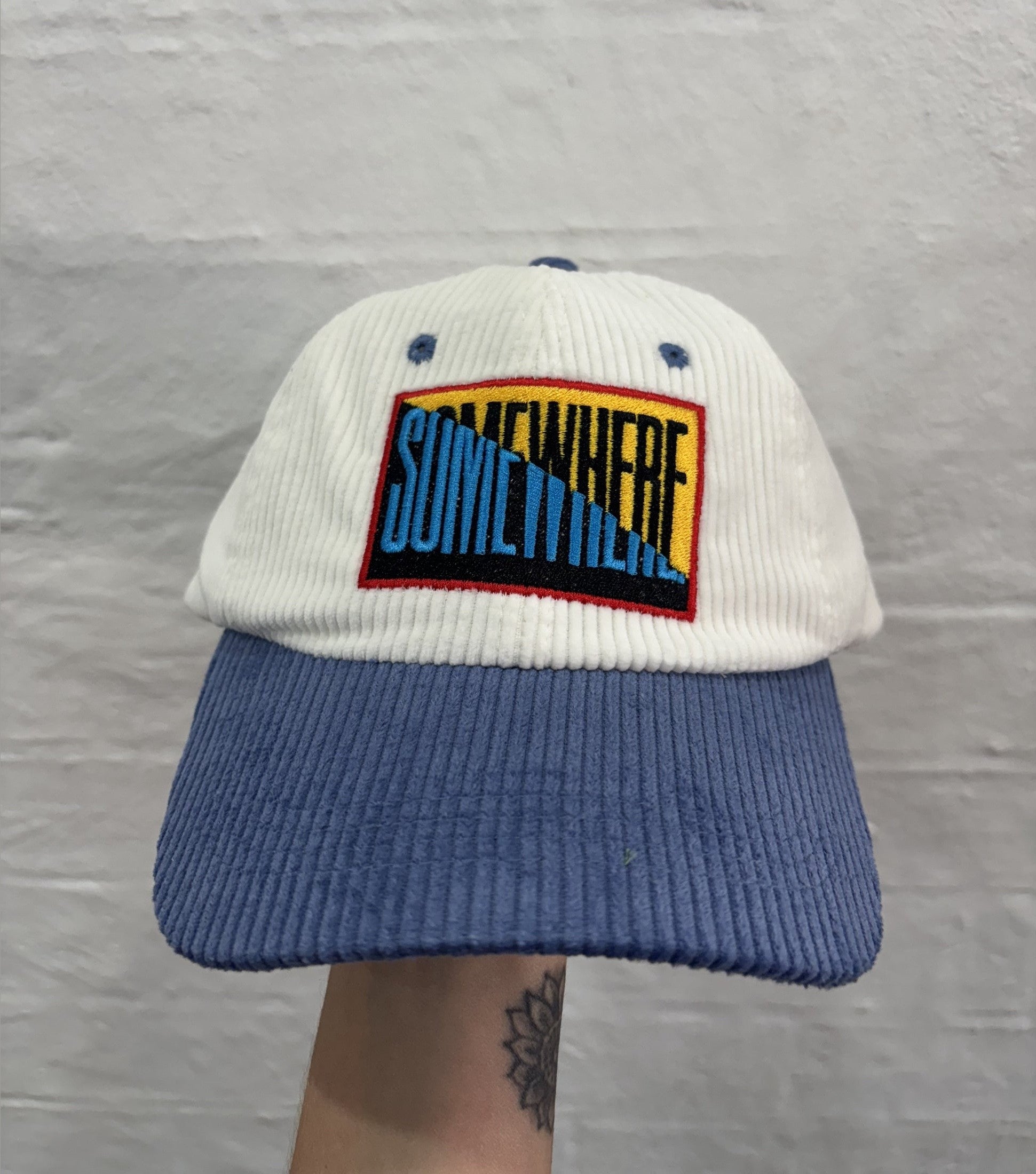 SOMEWHERE 50/50 Corduroy dad cap - Blue