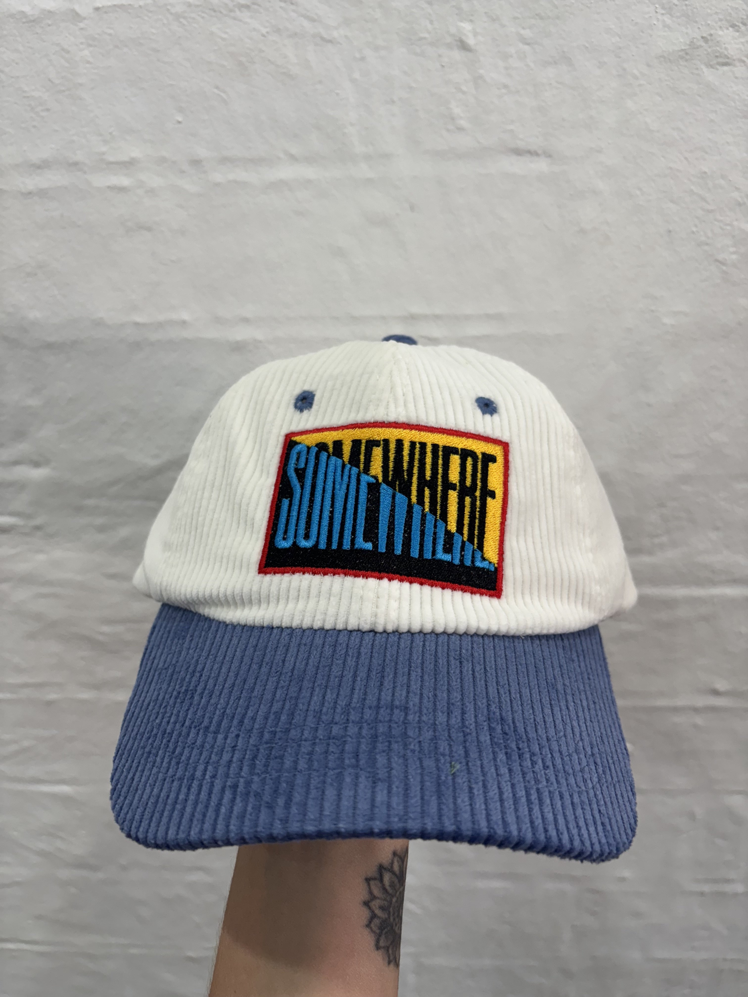 SOMEWHERE 50/50 Corduroy dad cap - Blue