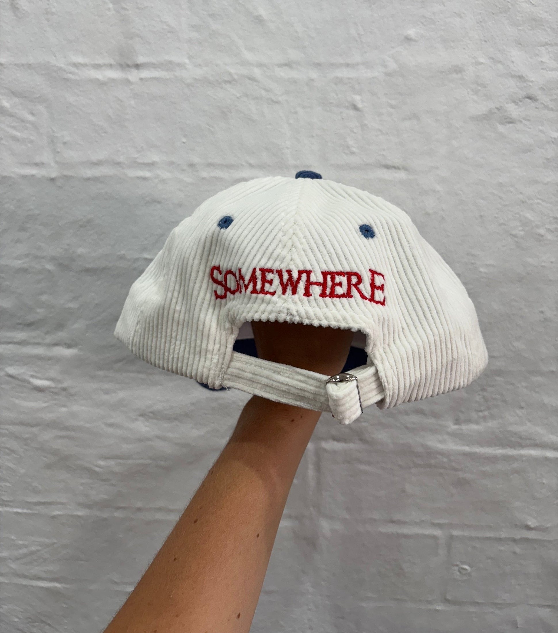 SOMEWHERE Banksia corduroy dad cap - Blue
