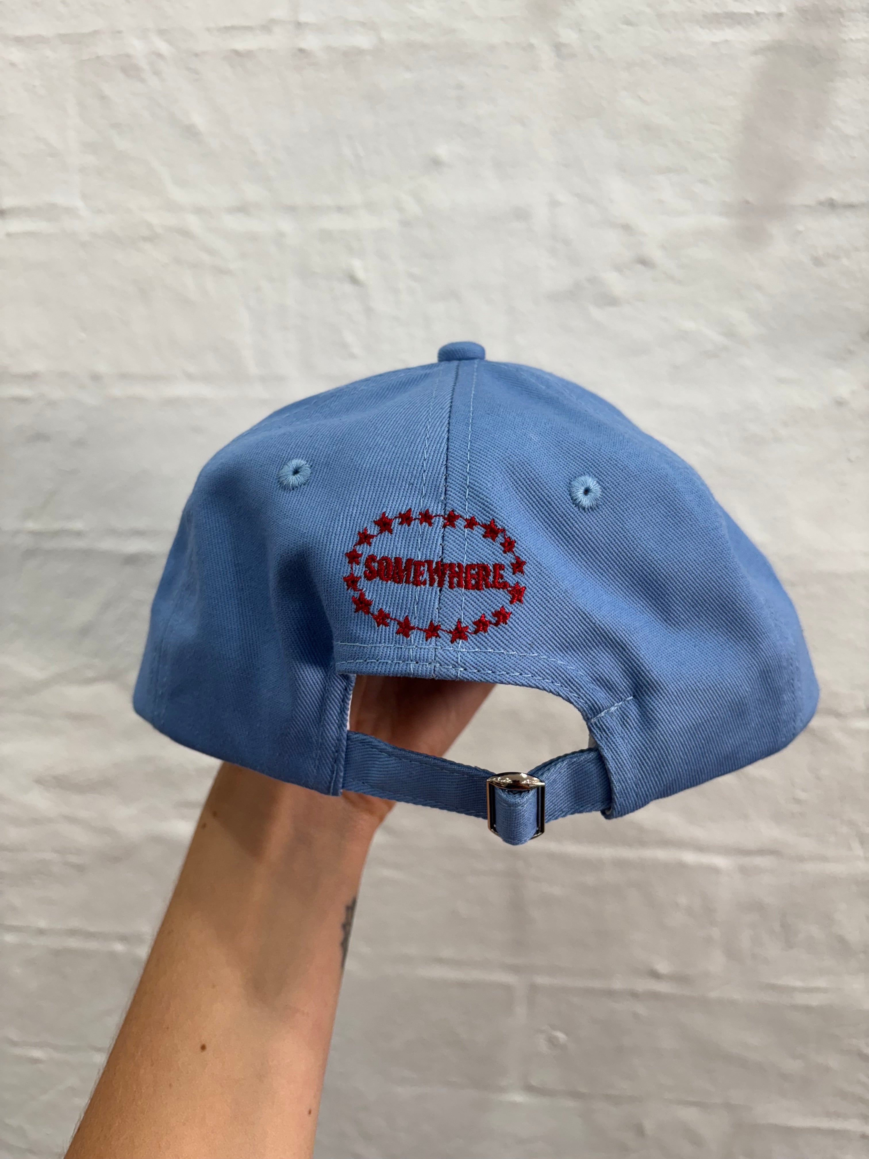 SOMEWHERE Badges dad cap - Sky blue
