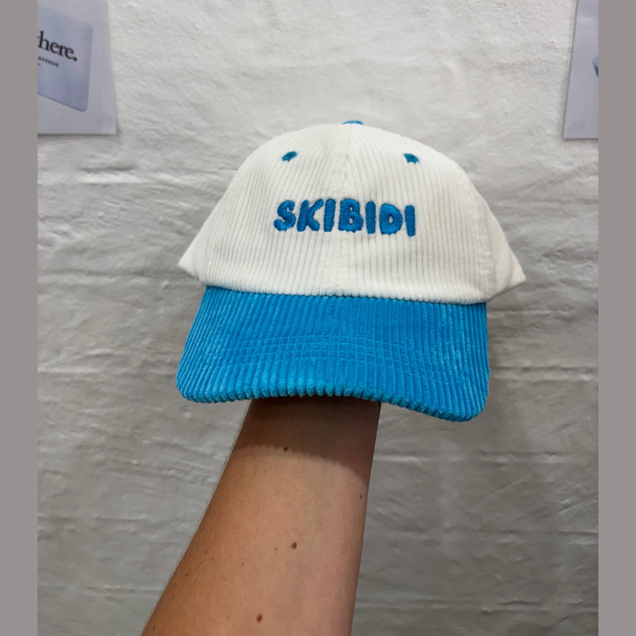 Somewhere Mini – “Skibidi” Cord Cap Blue – Kids