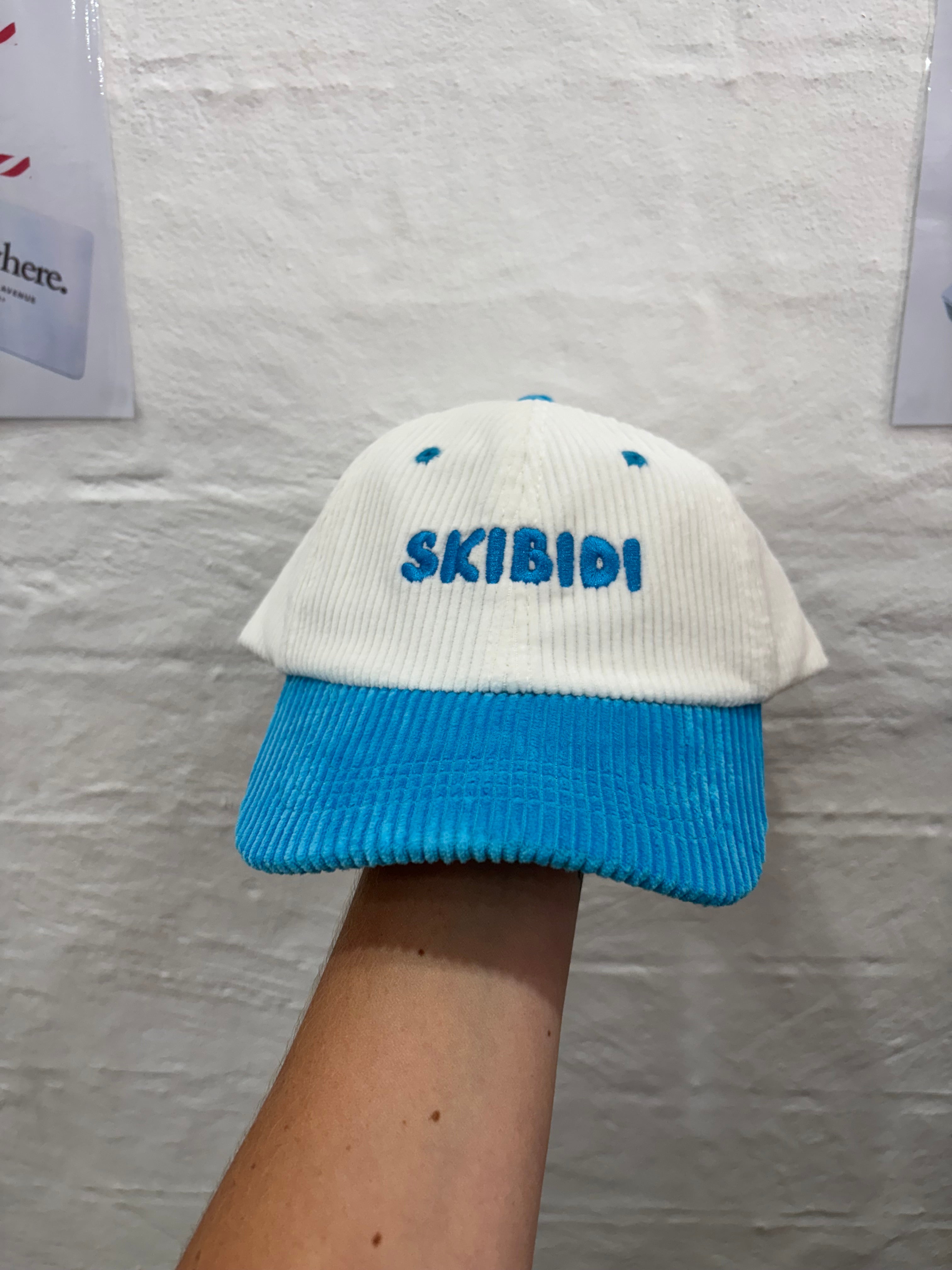 Somewhere Mini – “Skibidi” Cord Cap Blue – Kids