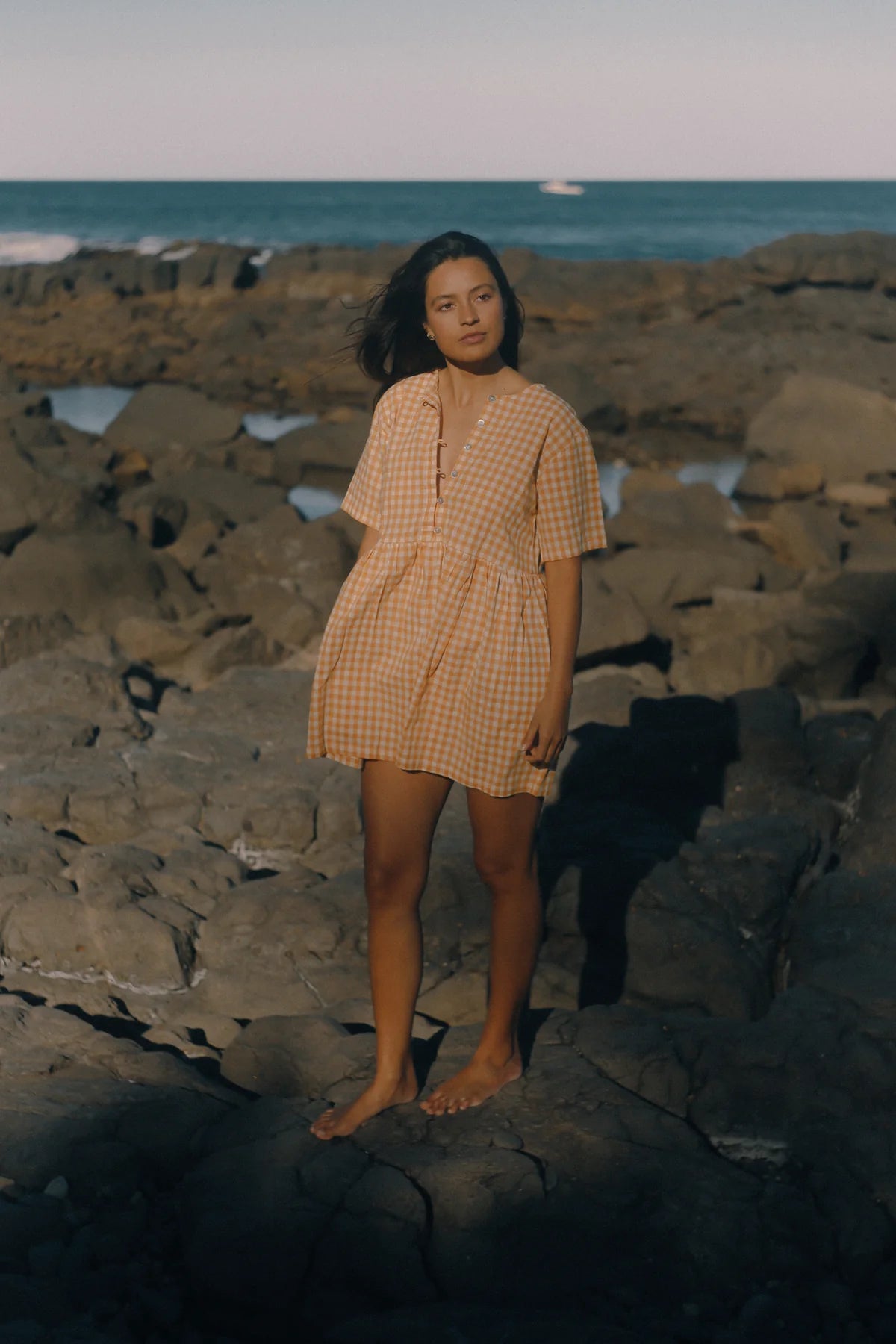 THE BARE ROAD Darcey Dress - Clementine Gingham