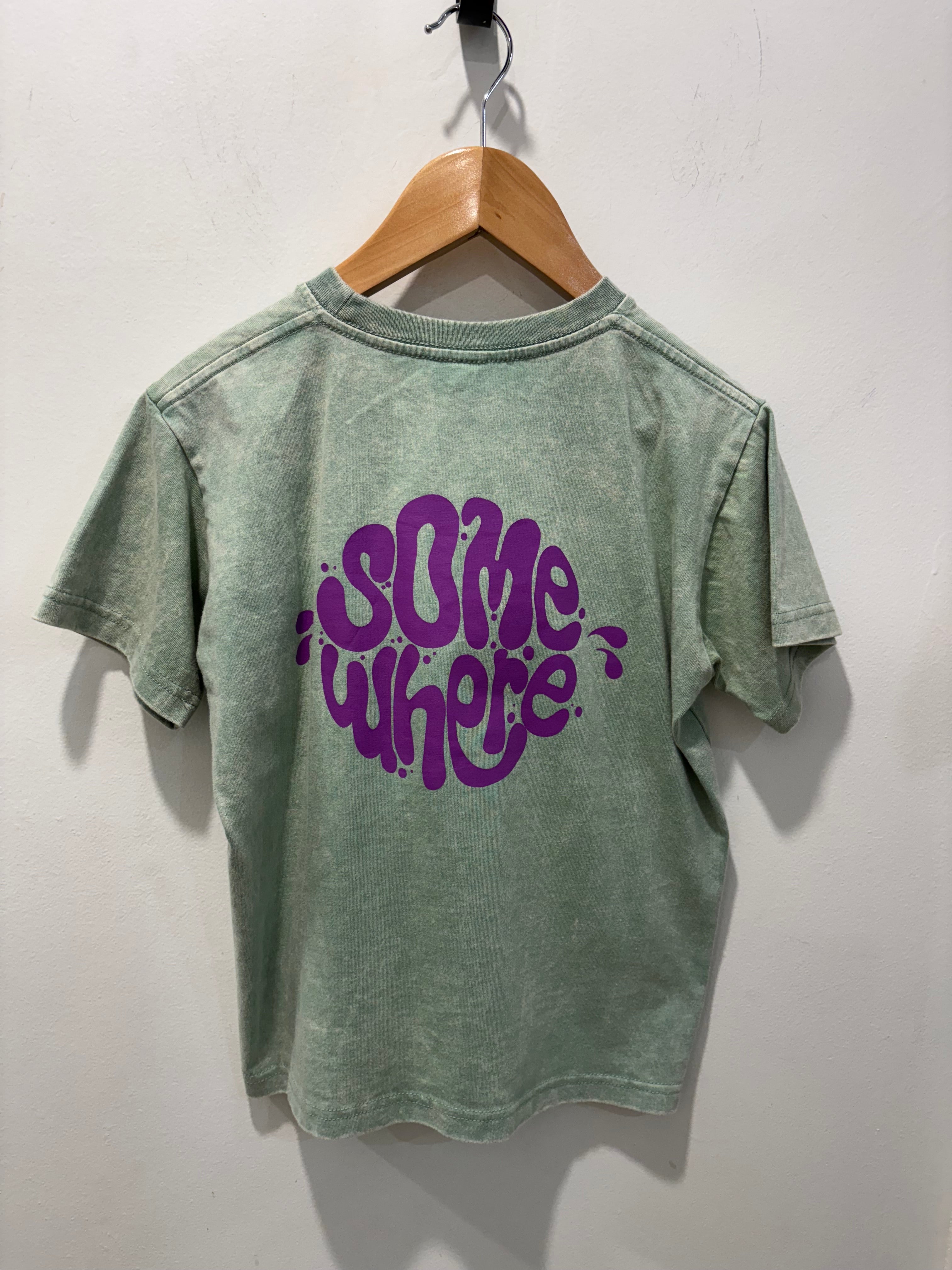 Somewhere Mini– The Drip Tee – Sage