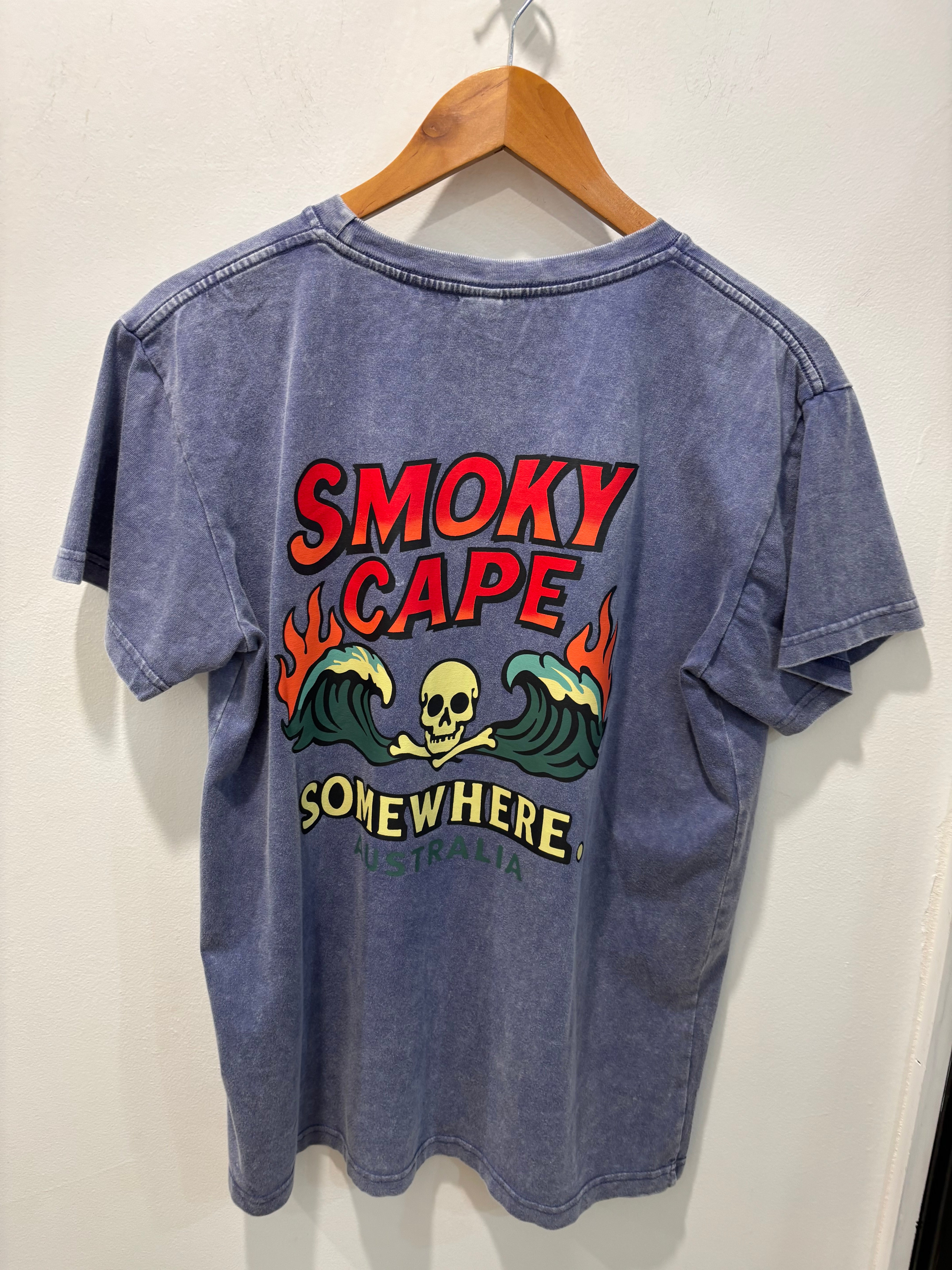 Somewhere - Smoky Cape Tee - Washed Blue