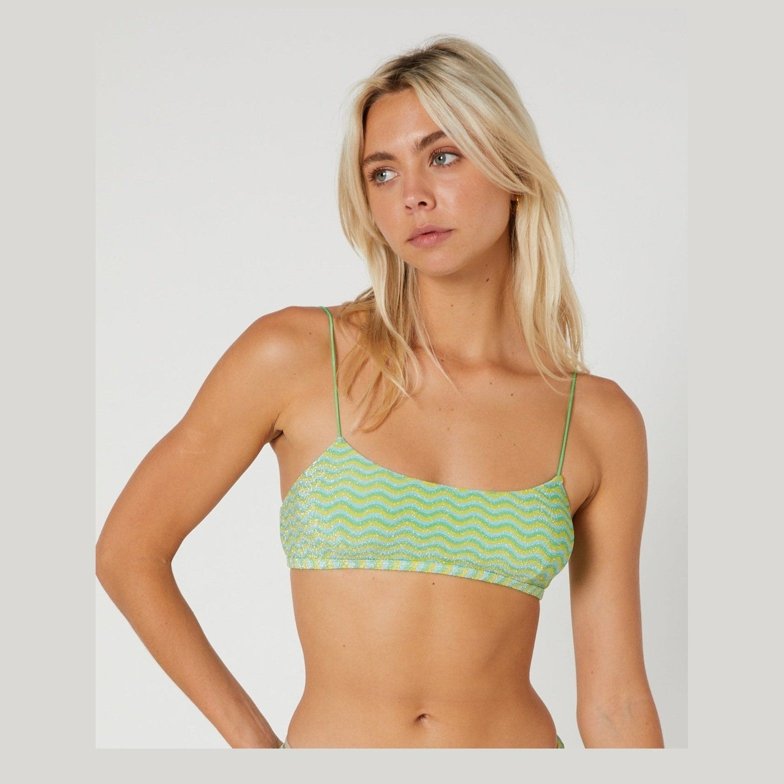 Its now cool the crop top - mojito lurex