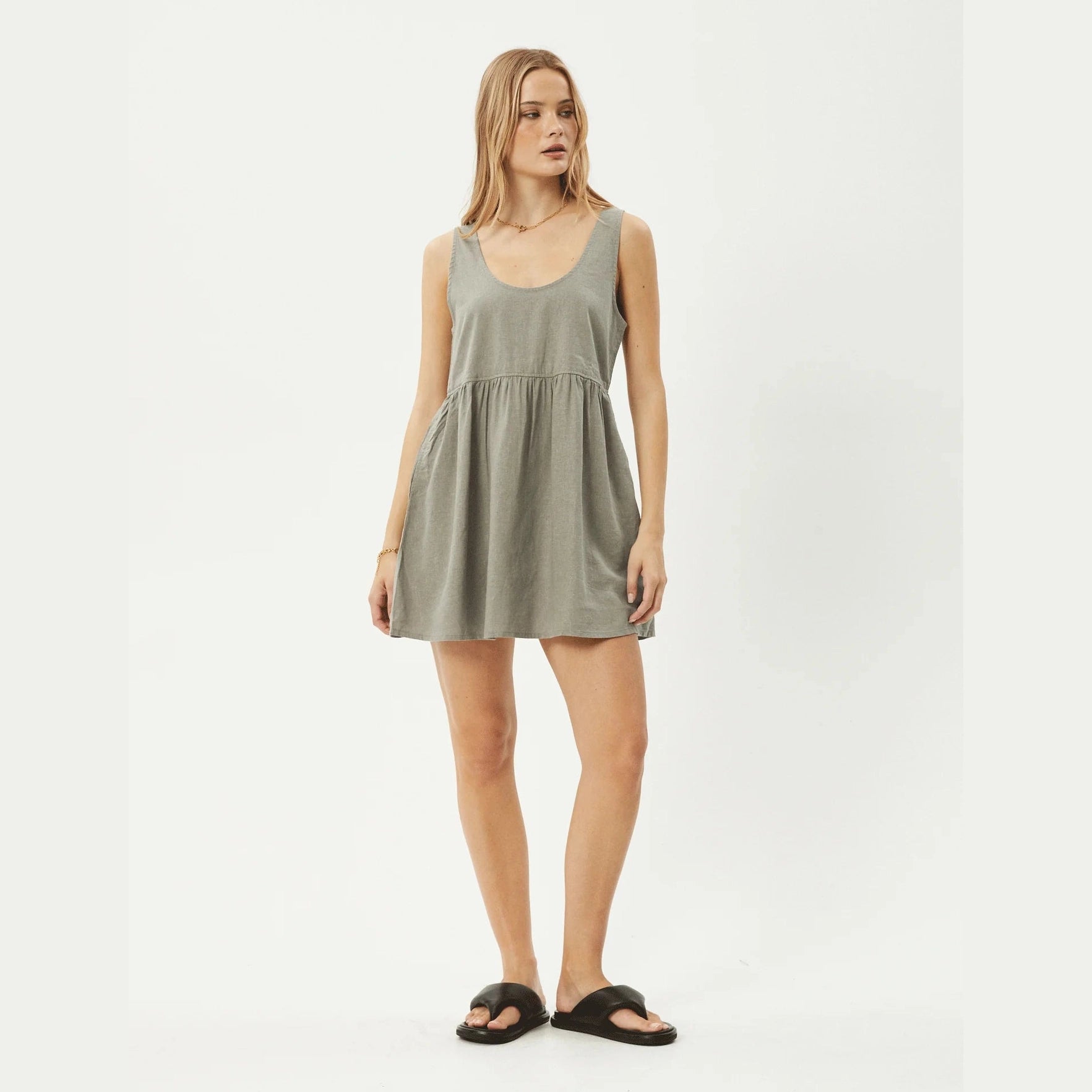 AFENDS Jesse mini dress - Olive