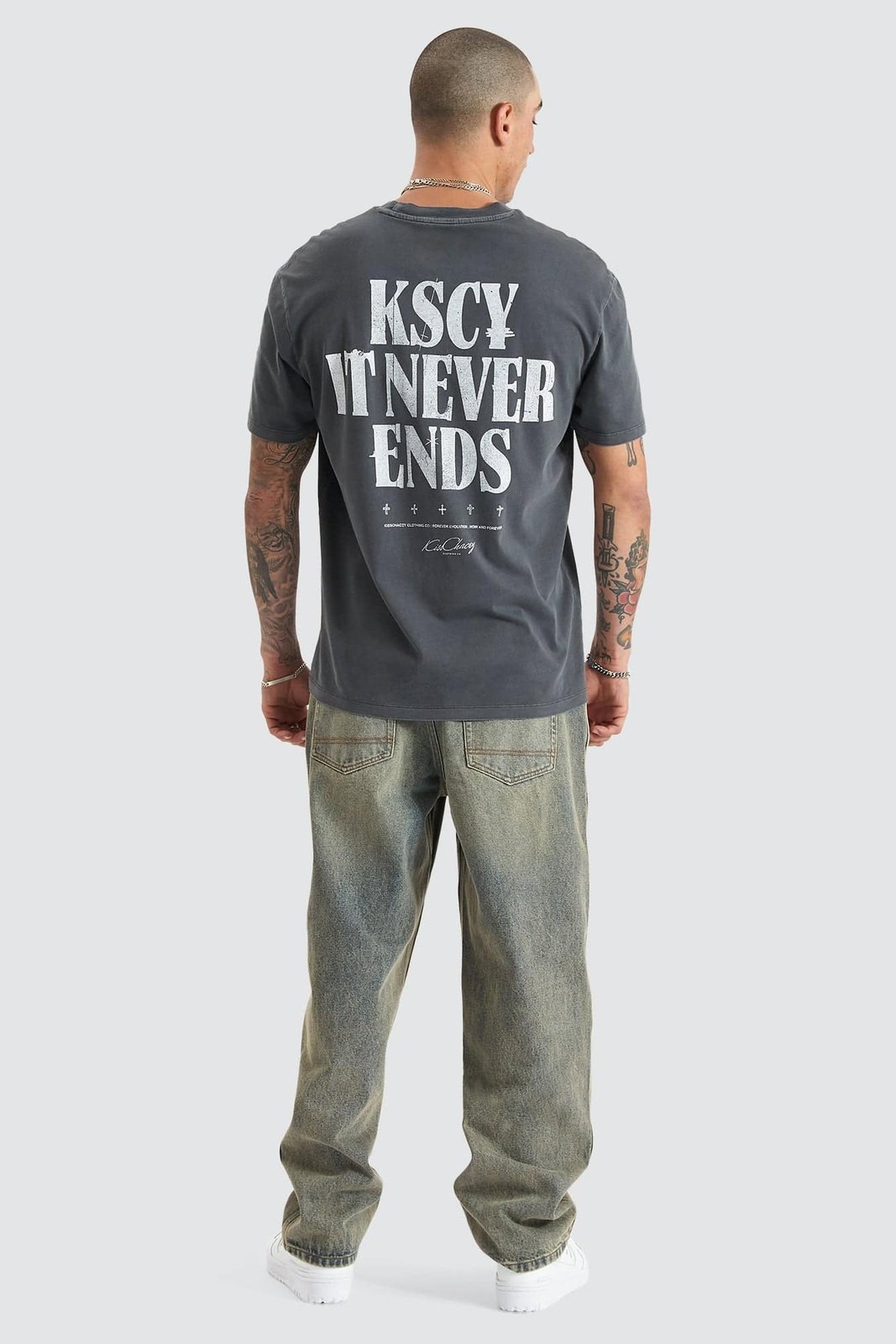 KISS CHACEY - anahem relaxed tee - pigment asphalt