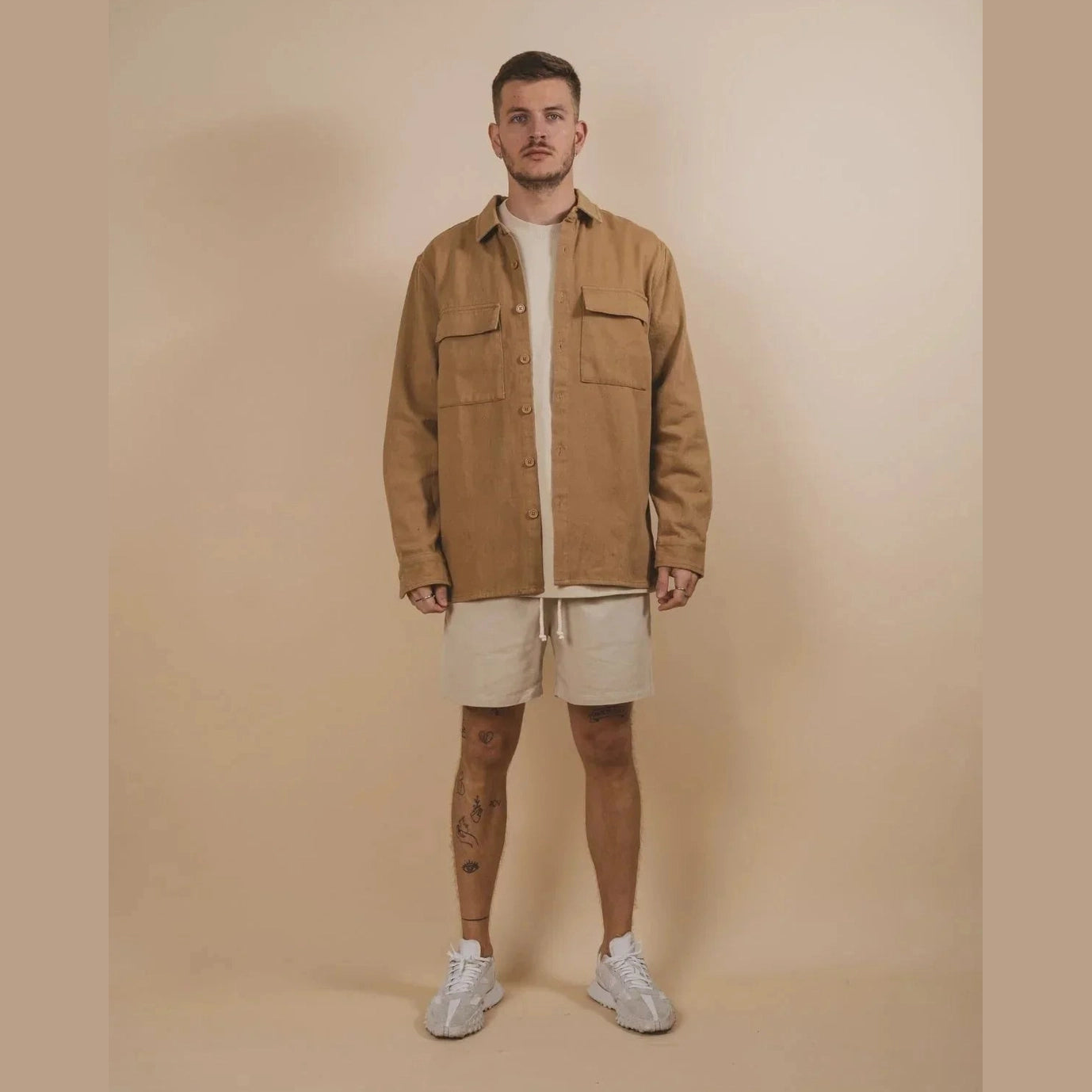 Kore team twill overshirt- caramel