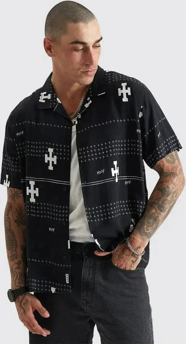 Kscy Myricks Relaxed Resort Shirt - Anthracite Black