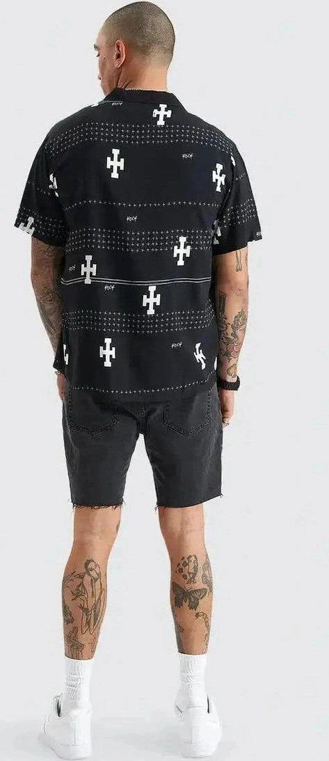 Kscy Myricks Relaxed Resort Shirt - Anthracite Black