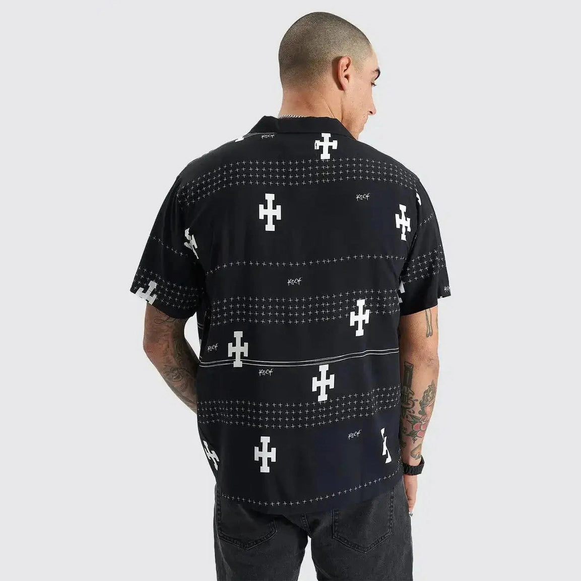 Kscy Myricks Relaxed Resort Shirt - Anthracite Black