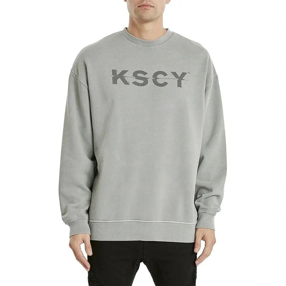 Kscy yale relaxed sweater- pigment grey