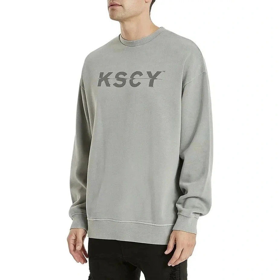 Kscy yale relaxed sweater- pigment grey