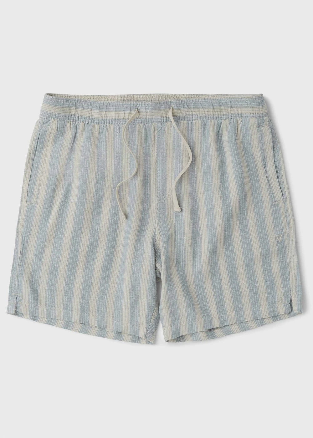 VISSLA Grad stripe 17" elastic linen walk short - Faded denim