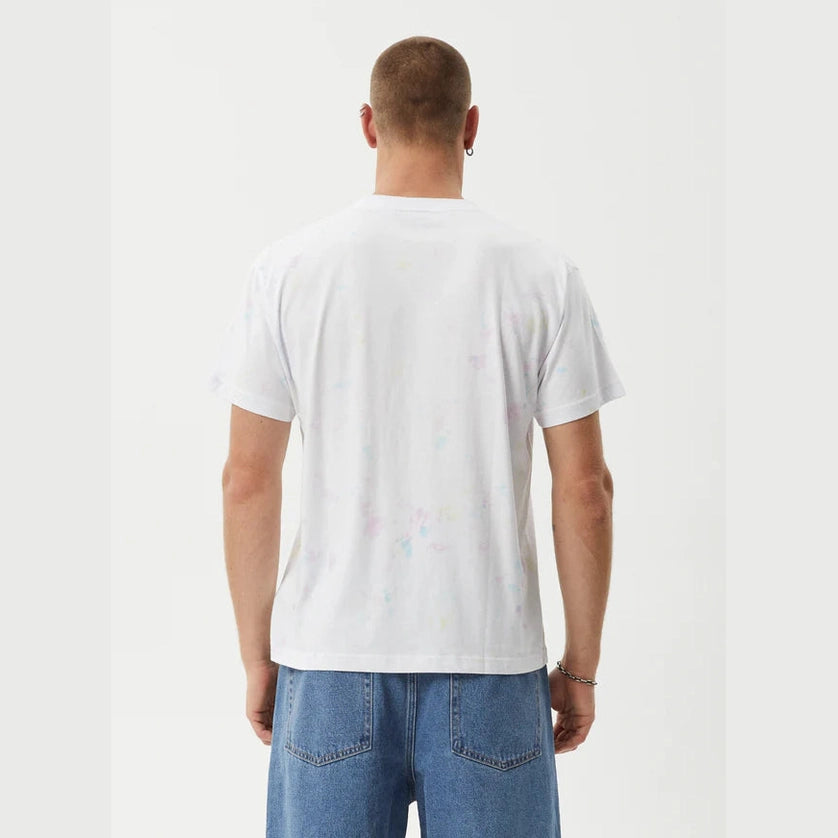 AFENDS tie dye recycled boxy fit tee - white