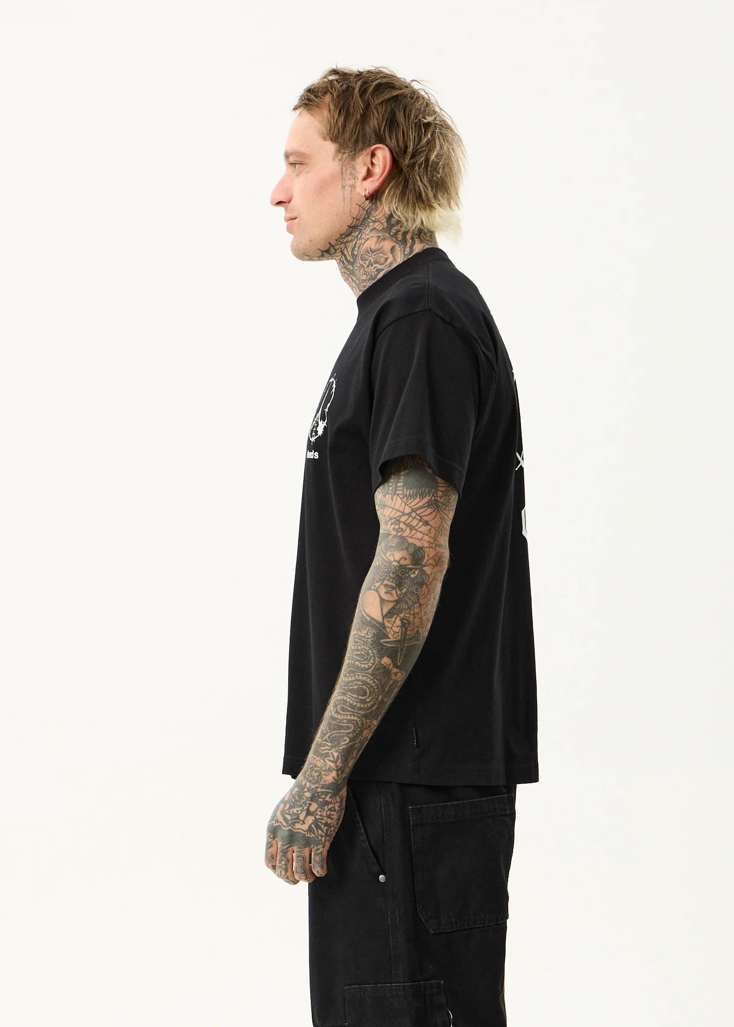 AFENDS Energy boxy tee - Black