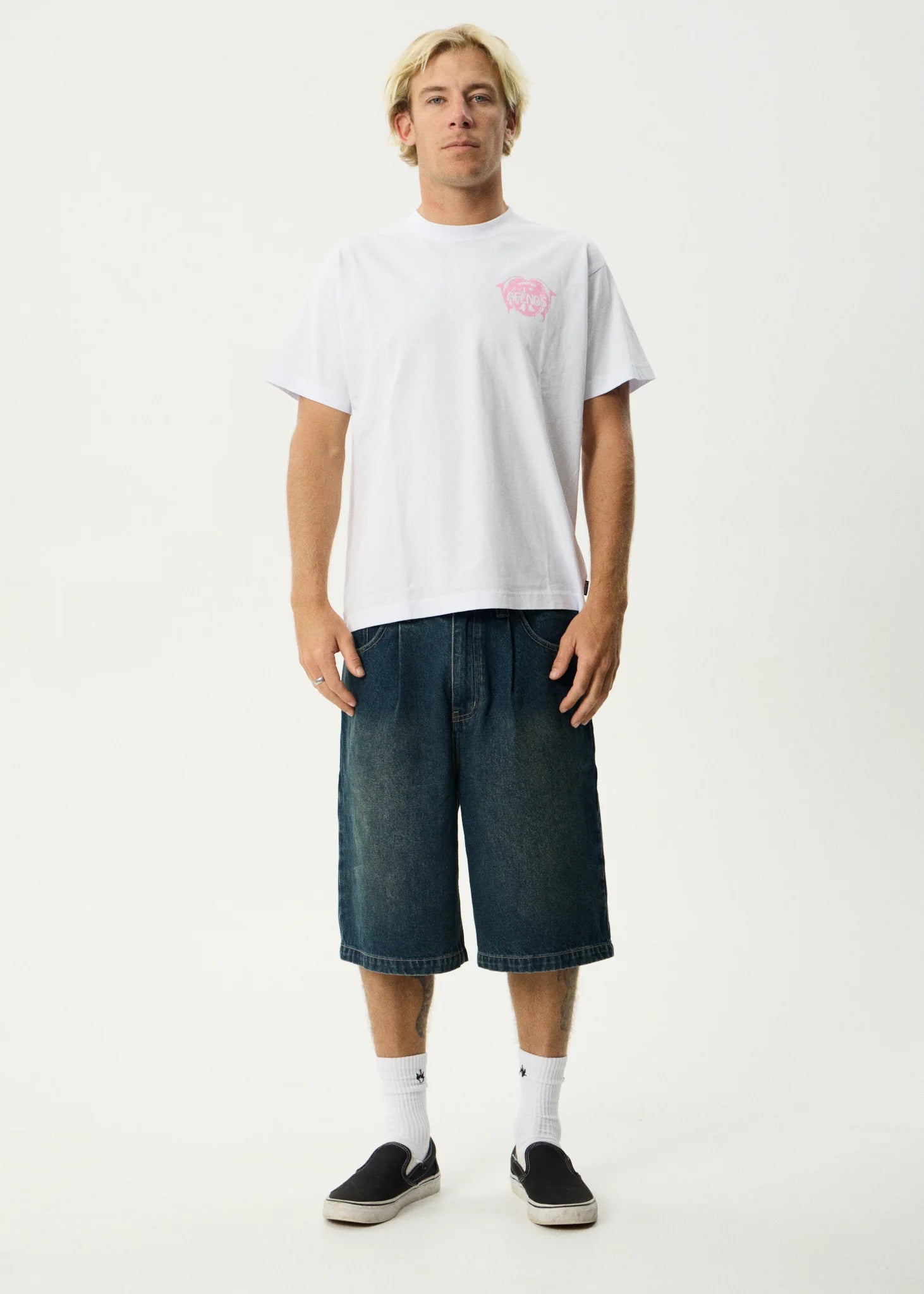 AFENDS Dolfends- Boxy Tee Boxy Tee - White