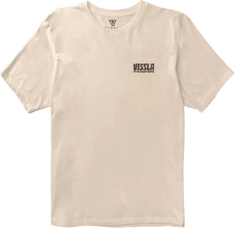 VISSLA Tec surf farm organic blend ss tee - Bone