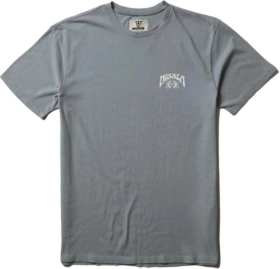 VISSLA Marooned organic blend ss tee - Blue haze