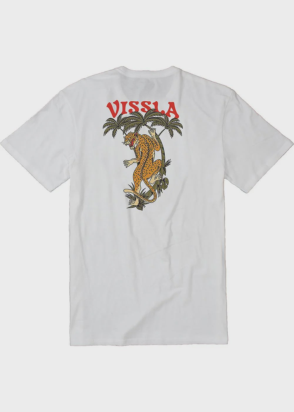VISSLA Big Cat Organic Blend Ss Tee - White