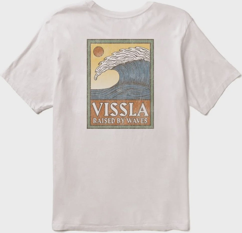VISSLA Peaky swell vintage ss tee - White