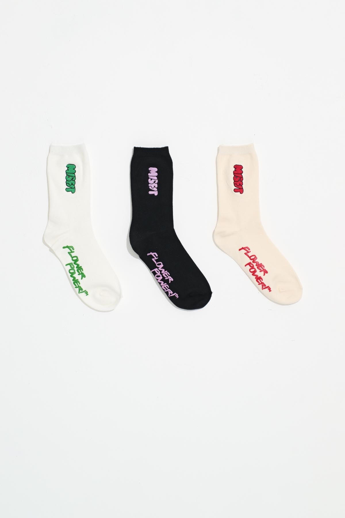 MISFIT - loving hope organic sock 3 pack - multi