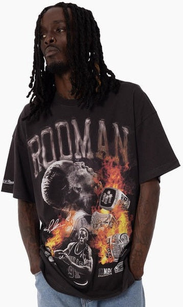 MITCHELL & NESS Chicago bulls flaming hot tee - Faded black